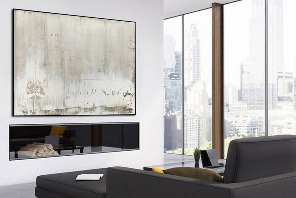 Landscape Hand-painted Abstract Canvas Wall Art for Office 4FBUR